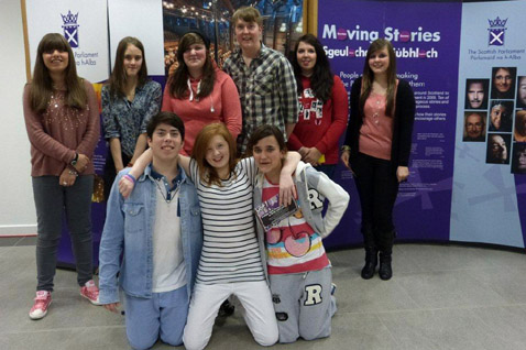 Young people from North Lanarkshire Youth Council
