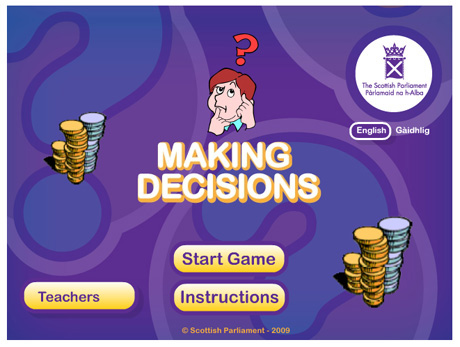 Making Decisions - A Budgeting Game