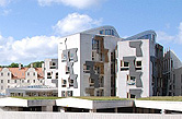 Scottish Parliament seen from Our Dynamic Earth.  Picture: Patrick Mackie (licensed for reuse under Attribution-ShareAlike 2.0 Generic licence)